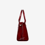 Cavalinho Midnight Rouge Patent Leather Handbag Tote SKU 16220624.04 #color_red