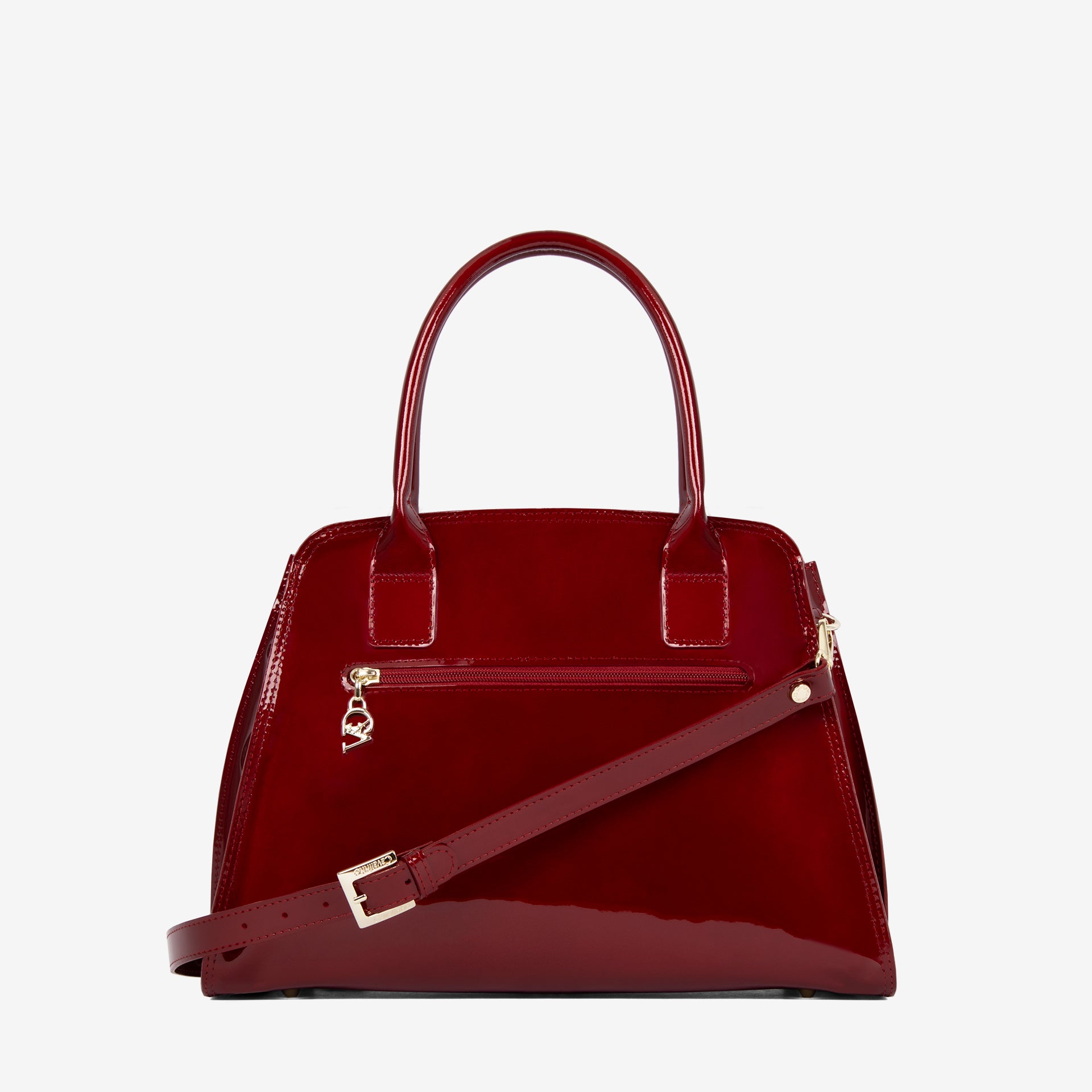 Cavalinho Midnight Rouge Patent Leather Handbag Tote SKU 16220624.04 #color_red