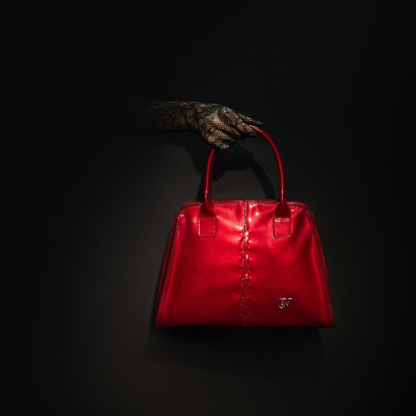 Cavalinho Midnight Rouge Patent Leather Handbag Tote SKU 16220624.04 #color_red