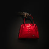 Cavalinho Midnight Rouge Patent Leather Handbag Tote SKU 16220624.04 #color_red