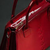 Cavalinho Midnight Rouge Patent Leather Handbag Tote SKU 16220624.04 #color_red