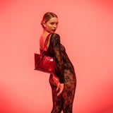 Cavalinho Midnight Rouge Red Patent Leather Shoulder Bag, Limited Edition SKU 16220625.04 #color_red