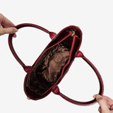 Cavalinho Midnight Rouge Red Patent Leather Handbag Tote for Women SKU 16220628.04 #color_red