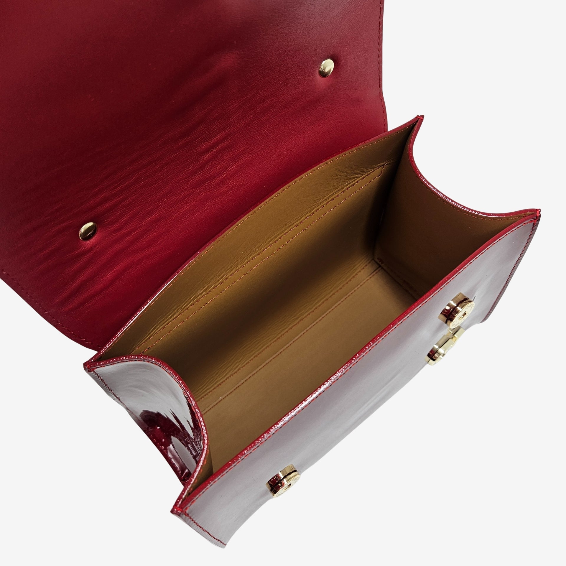 Cavalinho Midnight Rouge Red Patent Leather Handbag SKU 16220629.04 #color_red