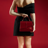 Cavalinho Midnight Rouge Red Patent Leather Handbag SKU 16220629.04 #color_red