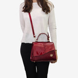 Cavalinho Midnight Rouge Red Patent Leather Handbag SKU 16220629.04 #color_red