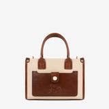 Horse By Cavalinho Designer Beige and Brown Handbag SKU 16230524.34 #color_saddlebrown / beige