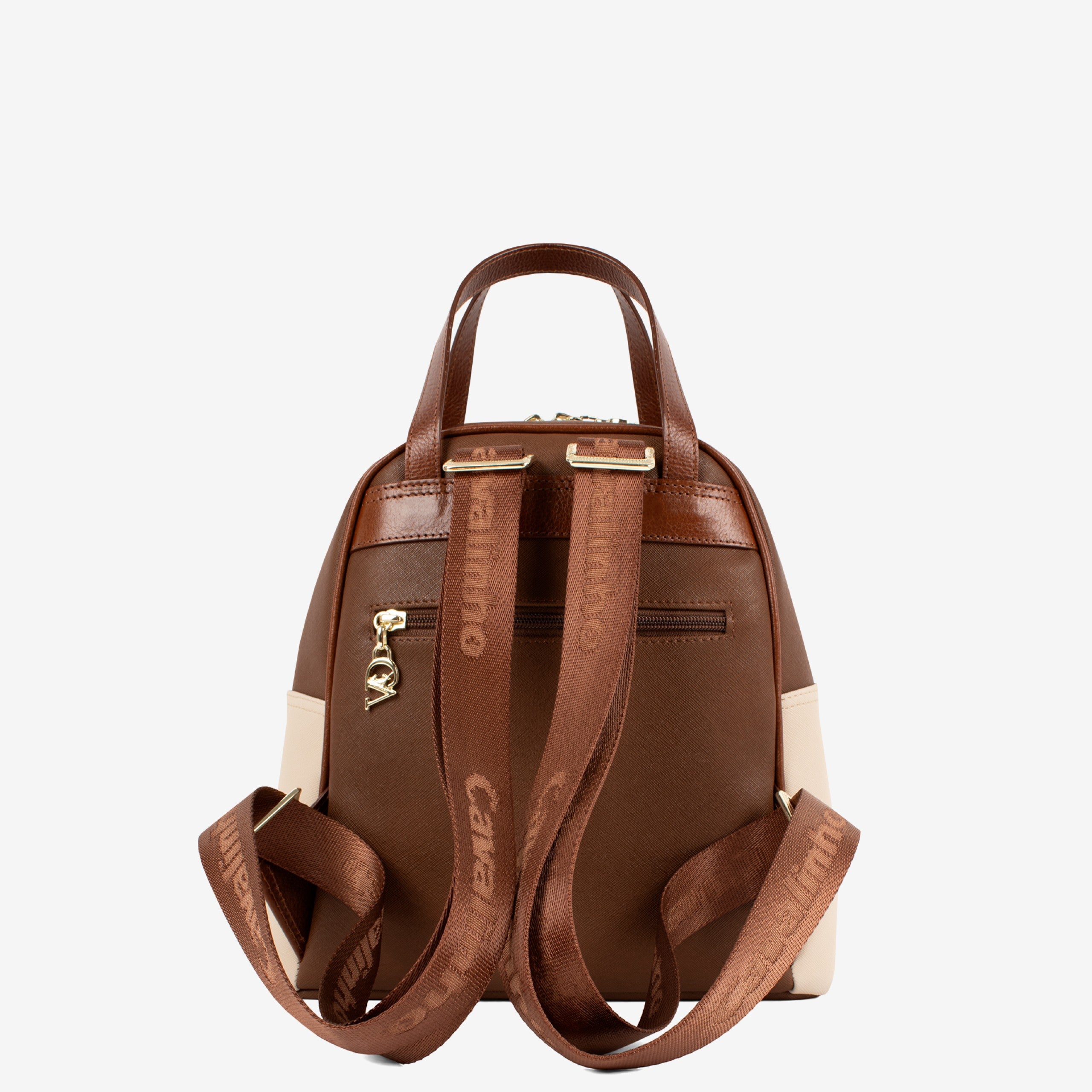 Horse By Cavalinho Designer Brown and Beige Backpack SKU 16230548.34 #color_saddlebrown / beige