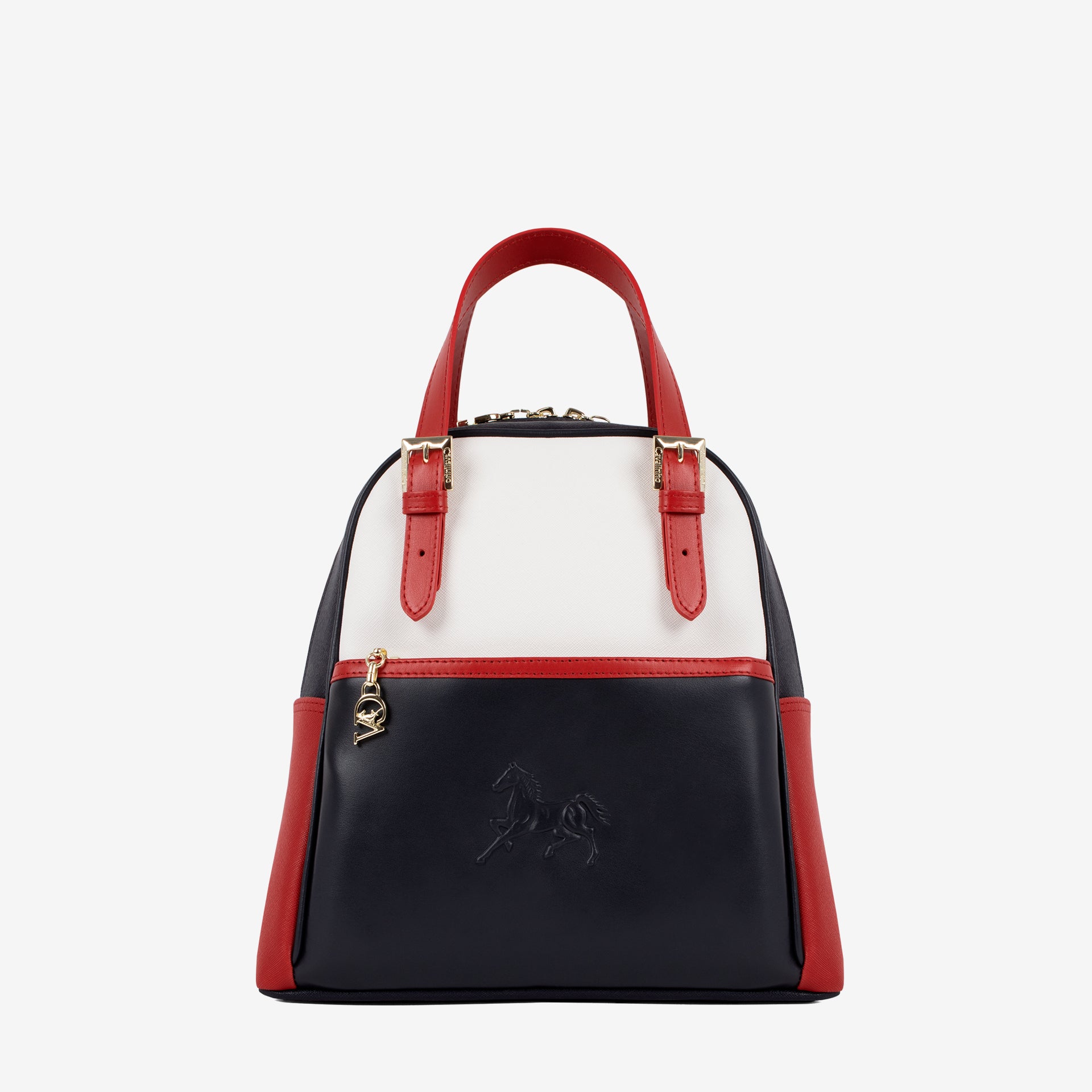 Horse By Cavalinho Designer Backpack for Women SKU 16230548.45 #color_navy / white / red