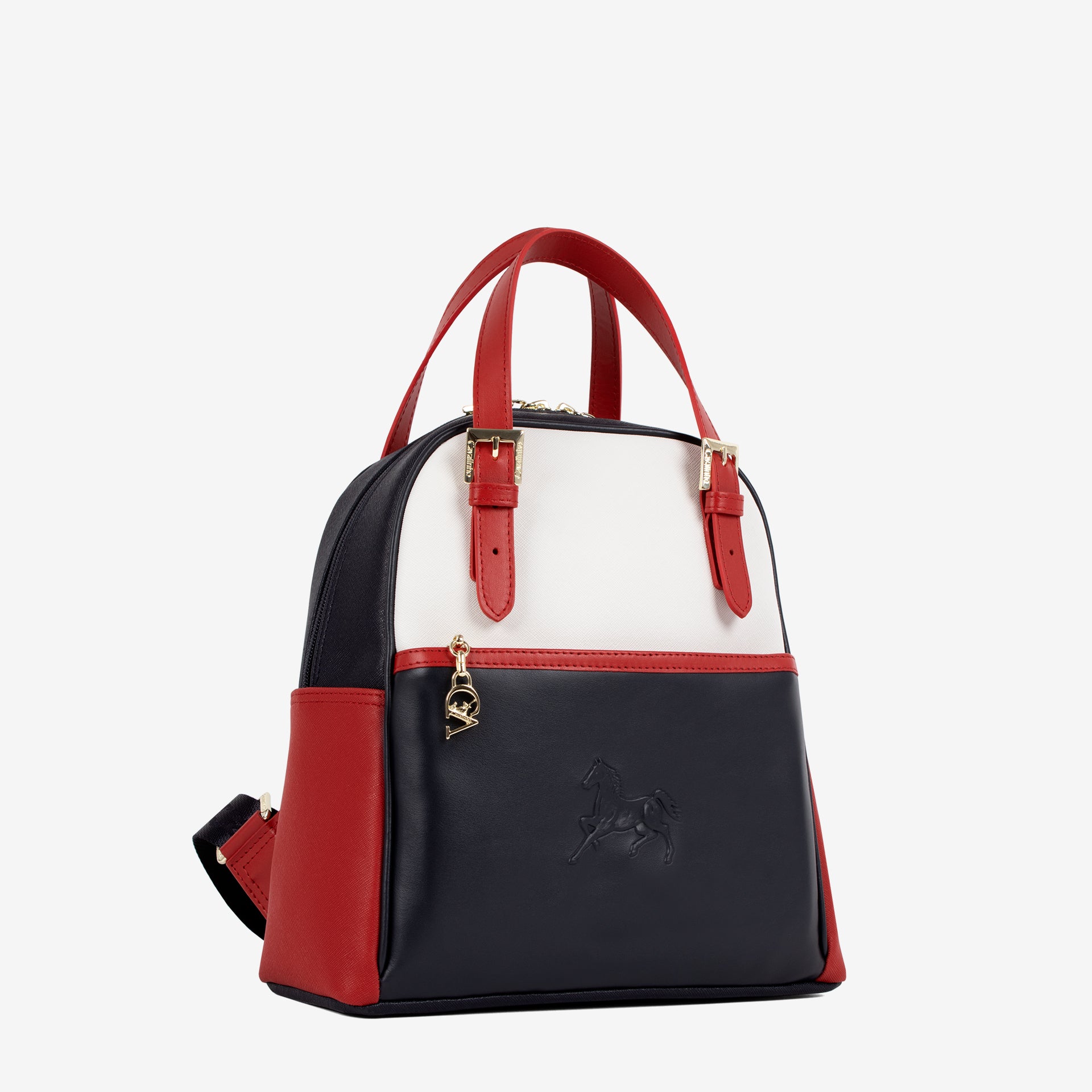 Horse By Cavalinho Designer Backpack for Women SKU 16230548.45 #color_navy / white / red