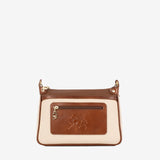 Horse By Cavalinho Designer Brown and Beige Crossbody Bag SKU 16230592.34 #color_saddlebrown / beige