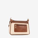 Horse By Cavalinho Designer Brown and Beige Crossbody Bag SKU 16230592.34 #color_saddlebrown / beige