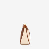 Horse By Cavalinho Designer Brown and Beige Crossbody Bag SKU 16230592.34 #color_saddlebrown / beige
