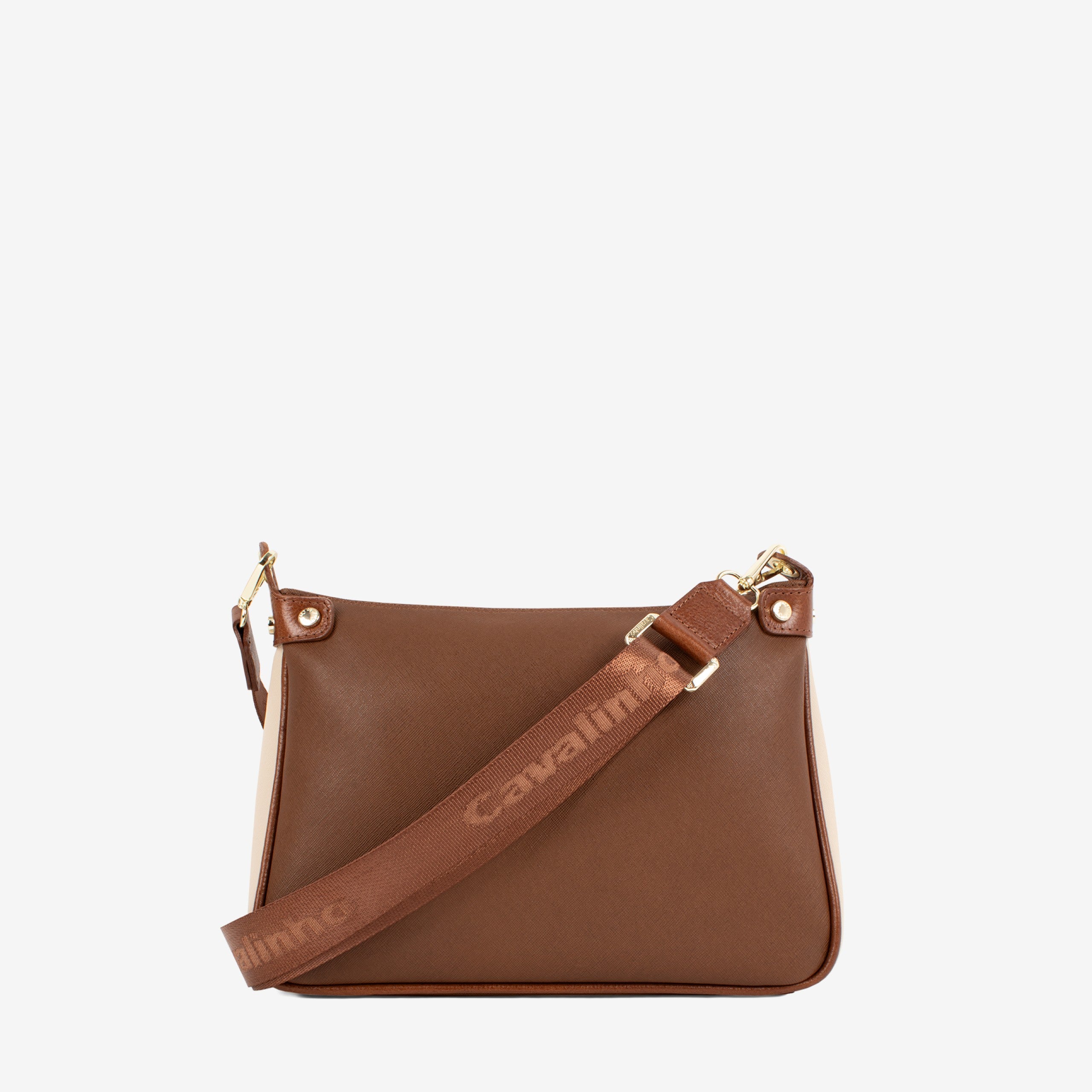 Horse By Cavalinho Designer Brown and Beige Crossbody Bag SKU 16230592.34 #color_saddlebrown / beige
