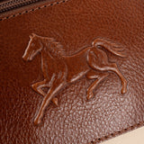 Horse By Cavalinho Designer Brown and Beige Crossbody Bag SKU 16230592.34 #color_saddlebrown / beige