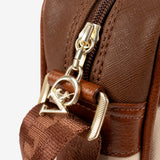 Horse By Cavalinho Beige and Brown Designer Crossbody Bag SKU 16230610.34 #color_saddlebrown / beige