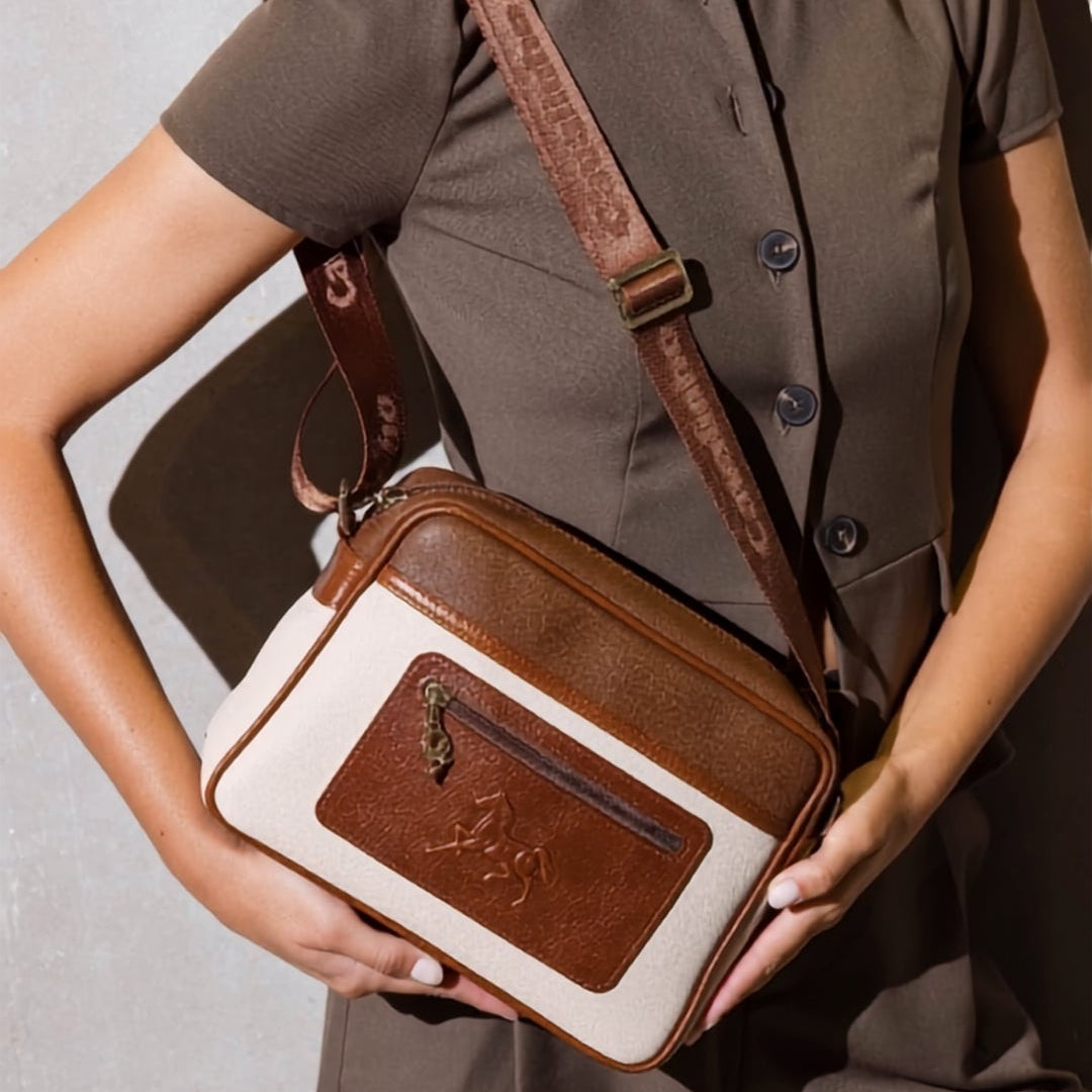 Horse By Cavalinho Crossbody Bag SKU 16230610.34 #color_saddlebrown / beige