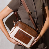 Horse By Cavalinho Crossbody Bag SKU 16230610.34 #color_saddlebrown / beige