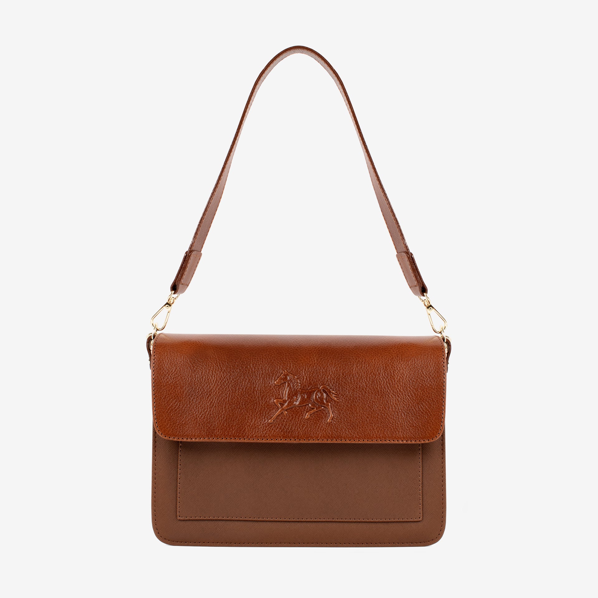 Horse by Cavalinho Brown Designer Shoulder Bag SKU 16230623.13 #color_saddlebrown