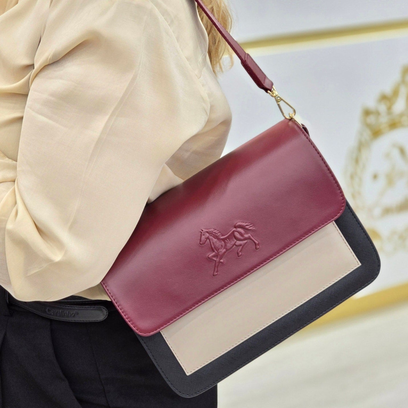 Horse by Cavalinho Shoulder Bag SKU 16230623.15 #color_burgundy