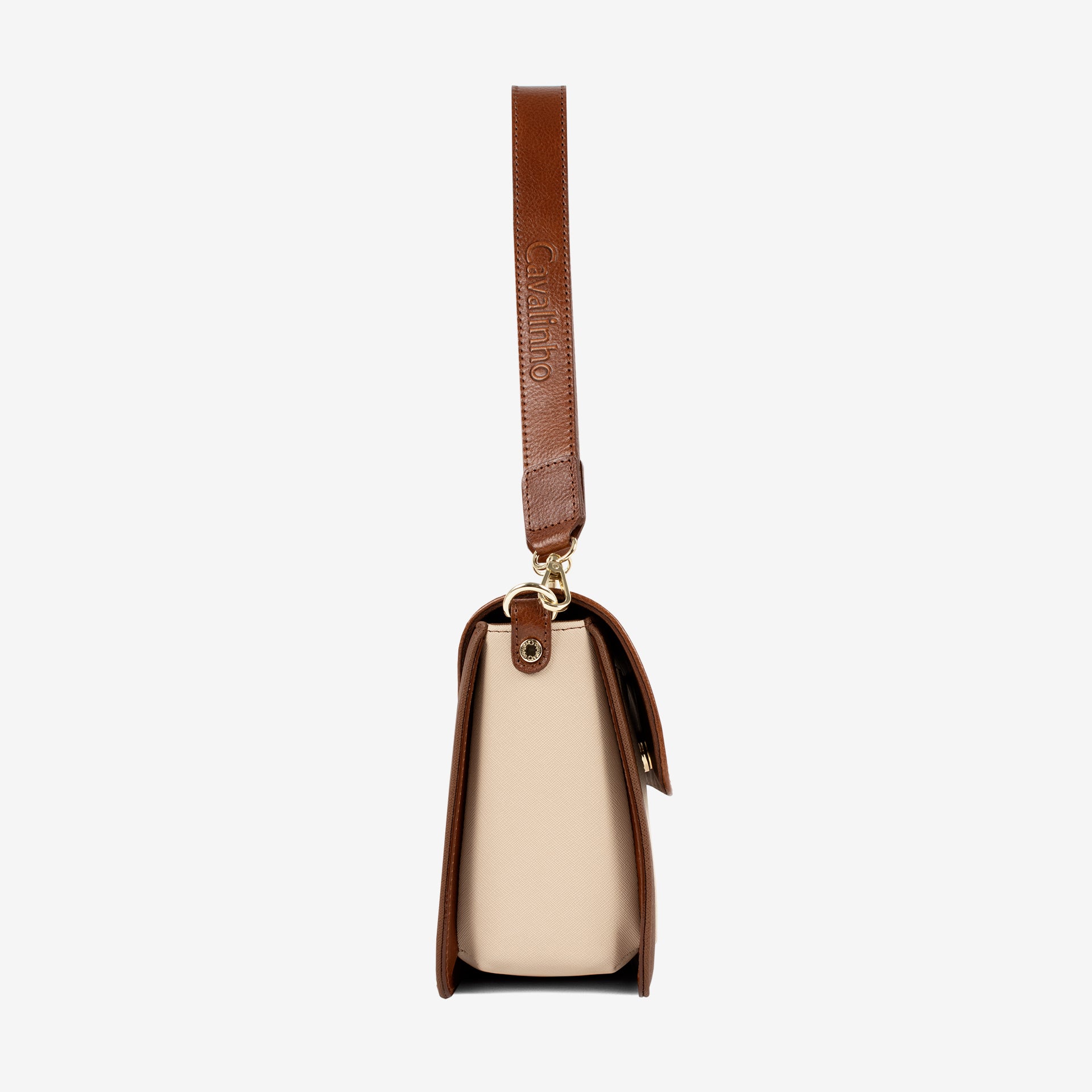 Horse by Cavalinho Brown Designer Shoulder Bag SKU 16230623.34 #color_saddlebrown / beige