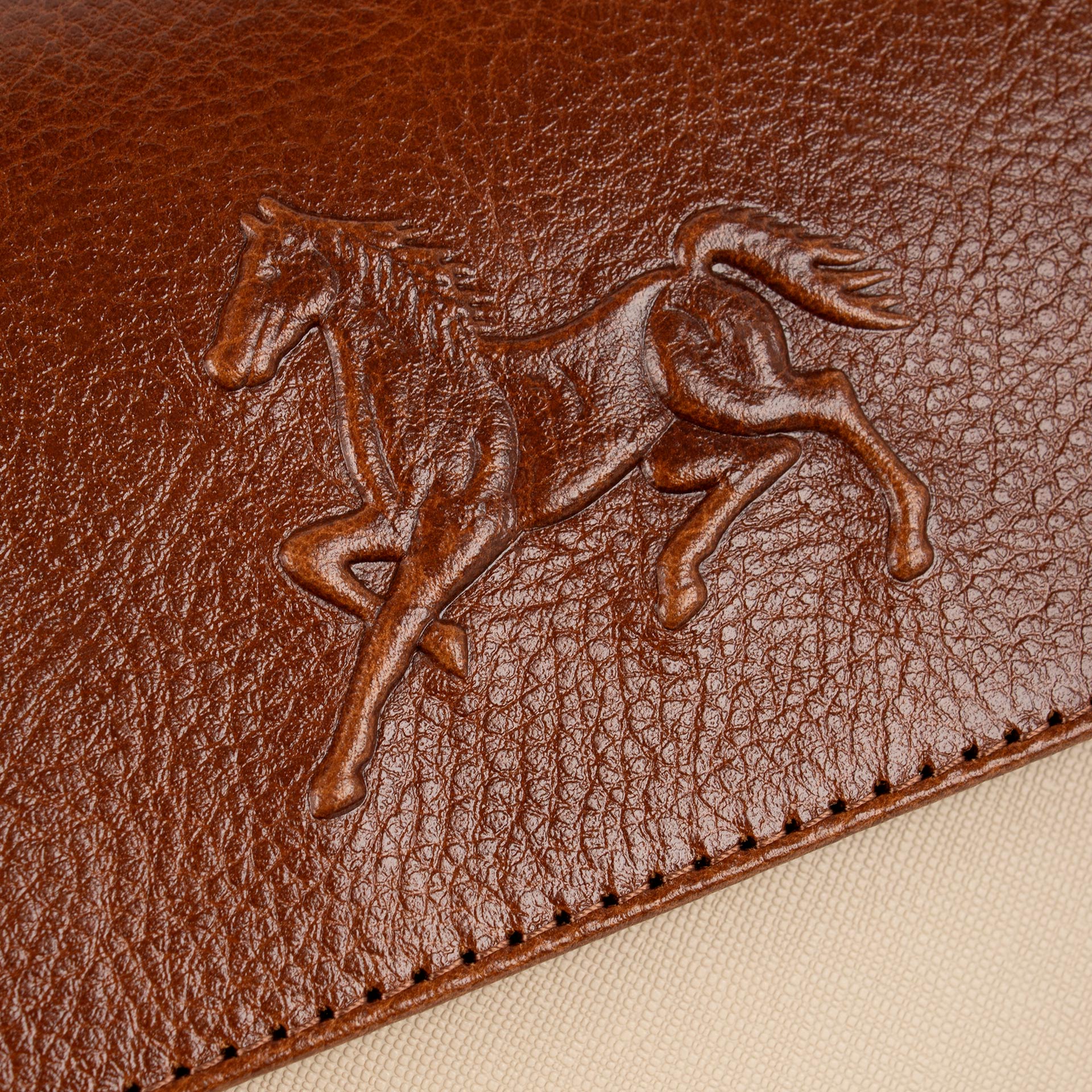 Horse by Cavalinho Brown Designer Shoulder Bag SKU 16230623.34 #color_saddlebrown / beige