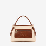 Horse By Cavalinho Beige and Brown Designer Handbag SKU 16230627.34 #color_saddlebrown / beige