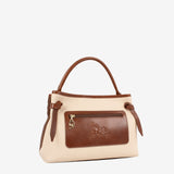 Horse By Cavalinho Beige and Brown Designer Handbag SKU 16230627.34 #color_saddlebrown / beige