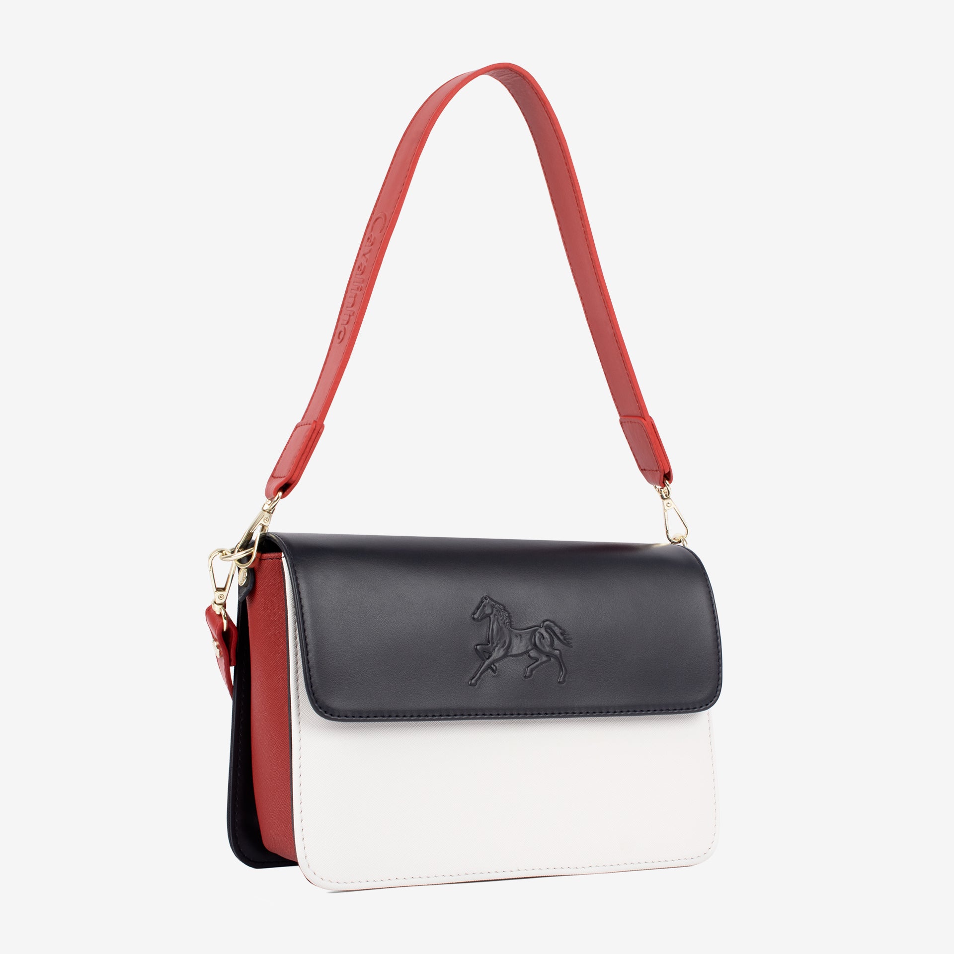 Horse by Cavalinho Designer Shoulder Bag SKU 16230639.45 #color_navy / white / red