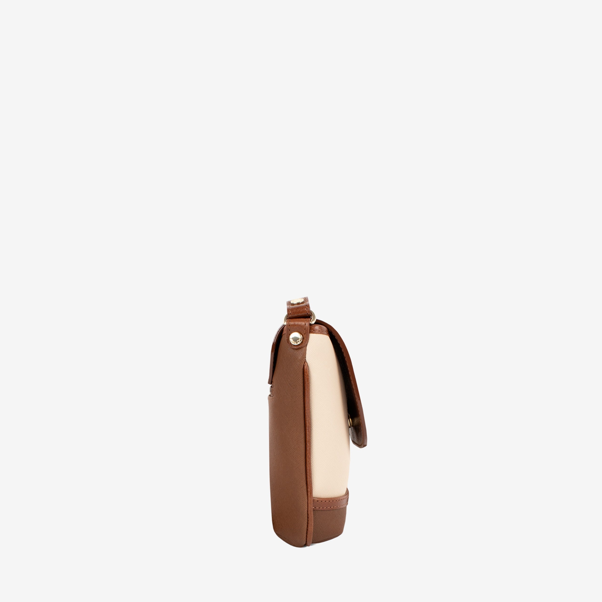 Horse By Cavalinho Beige and Brown Small Crossbody Bag SKU 16230643.34 #color_saddlebrown / beige
