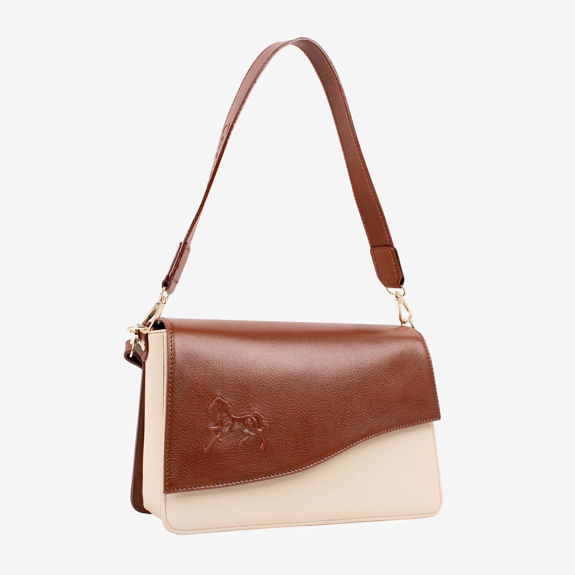 Horse By Cavalinho Shoulder Bag SKU 16230664.34 #color_saddlebrown / beige