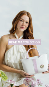 Cavalinho Dear Me Collection in Lilac and White Designer Handbags, Shoes and Accessories for Women 