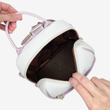 Cavalinho Dear Me White & Lilac Designer Backpack for Women SKU 16240207.39 #color_lilac / white