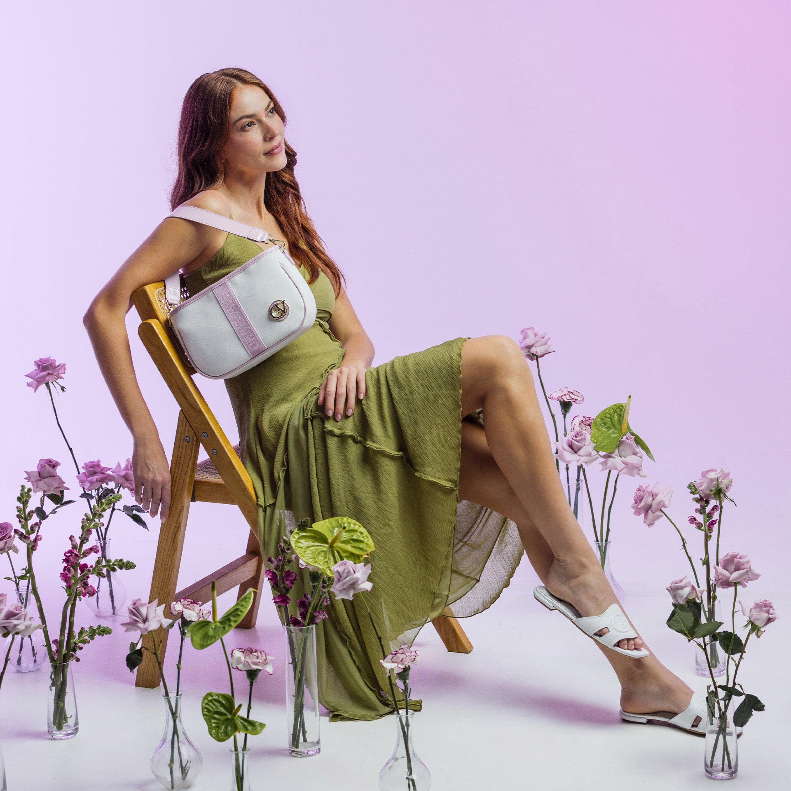 Cavalinho Dear Me White & Lilac Designer Handbag for Women SKU 16240615.39 #color_lilac / white