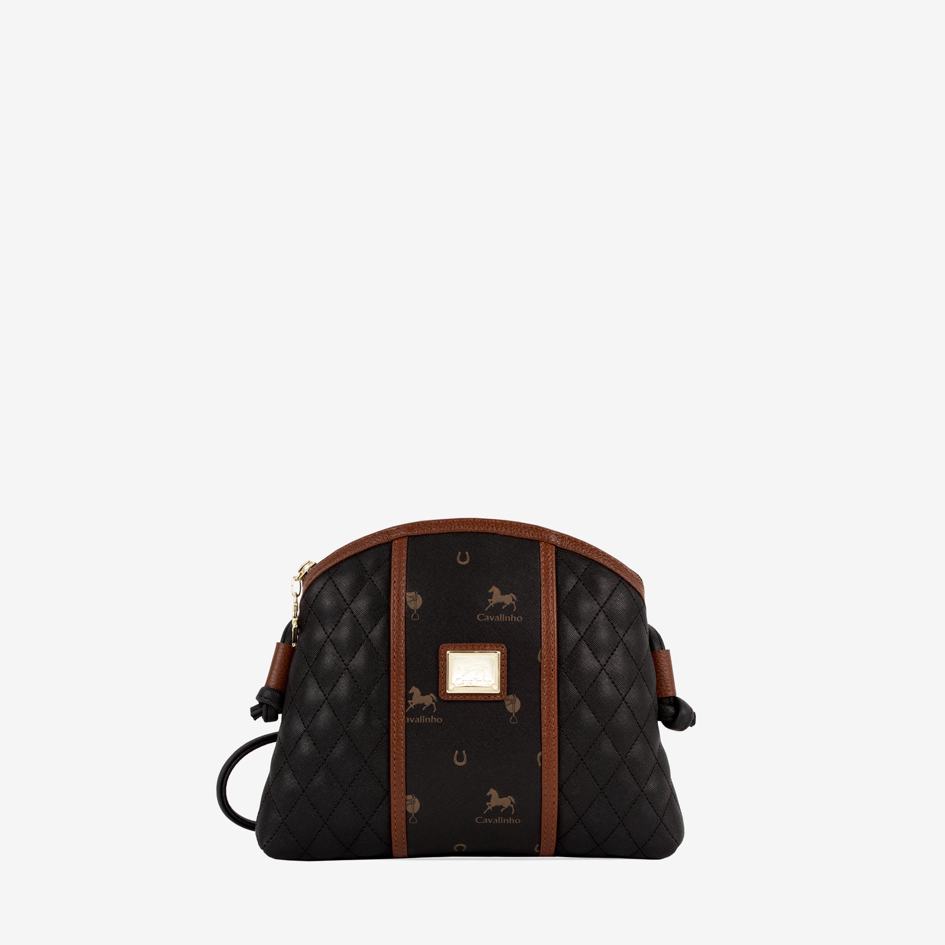 Cavalinho Di Cavallo Black Designer Crossbody Bag SKU 16250005.32 #color_black / brown