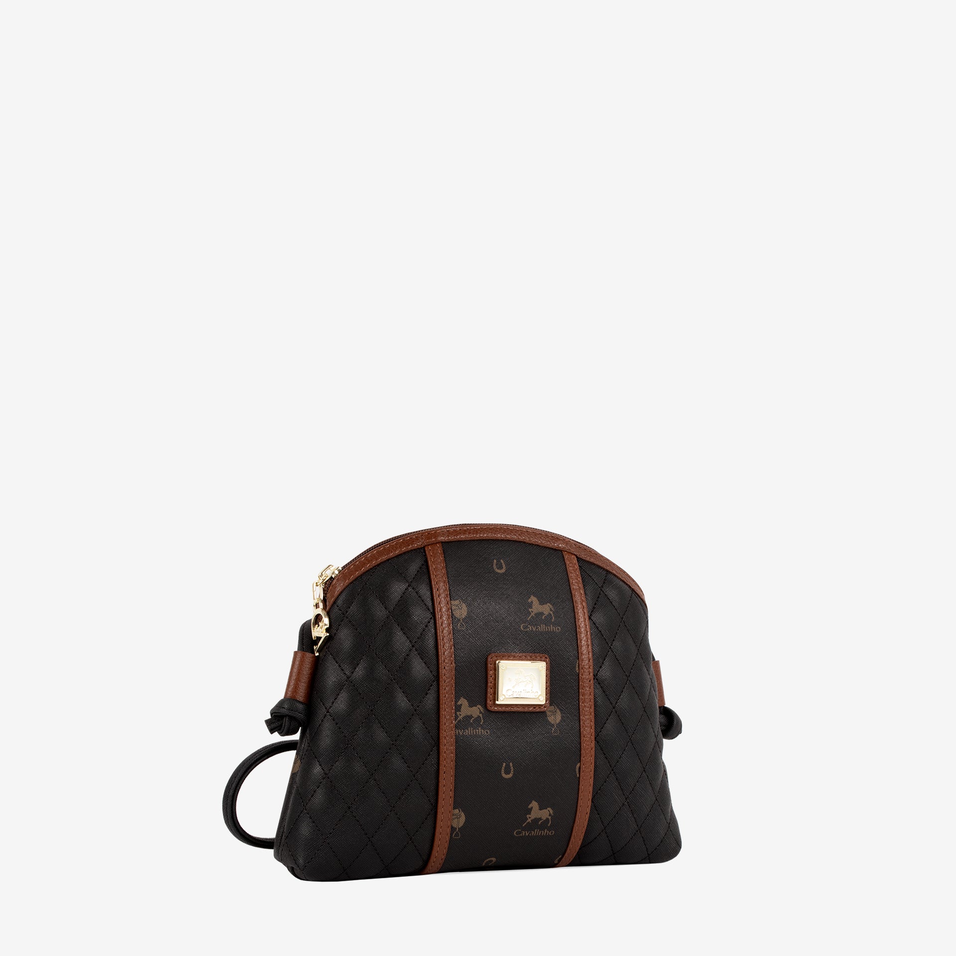 Cavalinho Di Cavallo Black Designer Crossbody Bag SKU 16250005.32 #color_black / brown