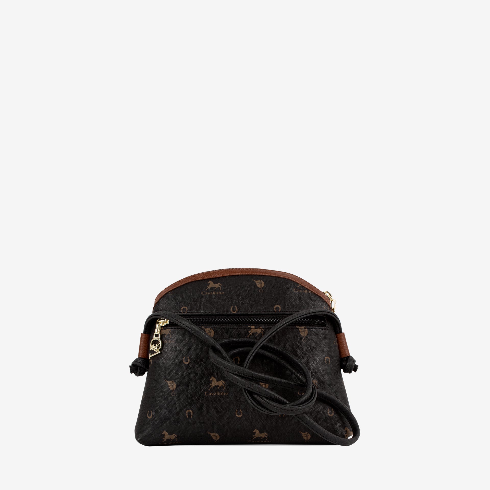 Cavalinho Di Cavallo Black Designer Crossbody Bag SKU 16250005.32 #color_black / brown