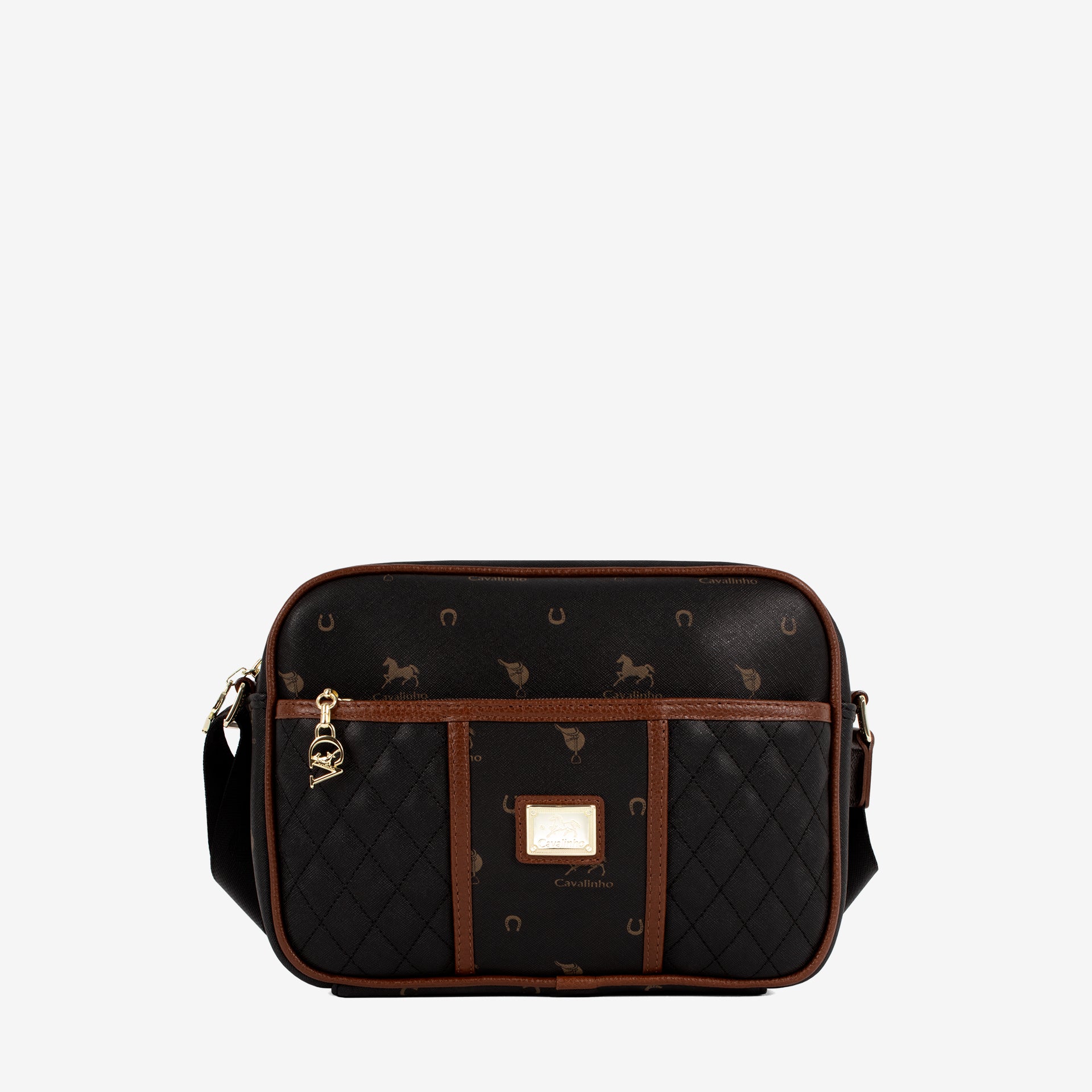 Cavalinho Di Cavallo Black Designer Crossbody Bag SKU 16250324.32 #color_black / brown