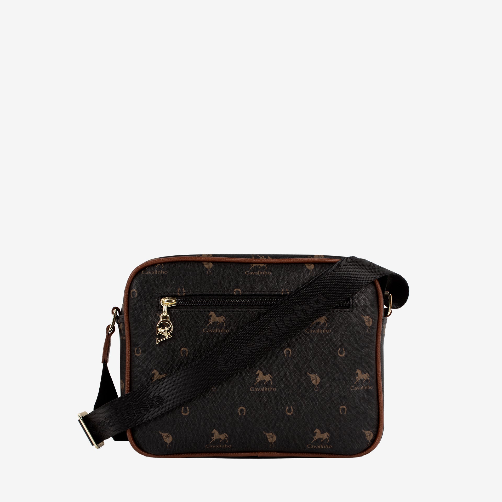 Cavalinho Di Cavallo Black Designer Crossbody Bag SKU 16250324.32 #color_black / brown