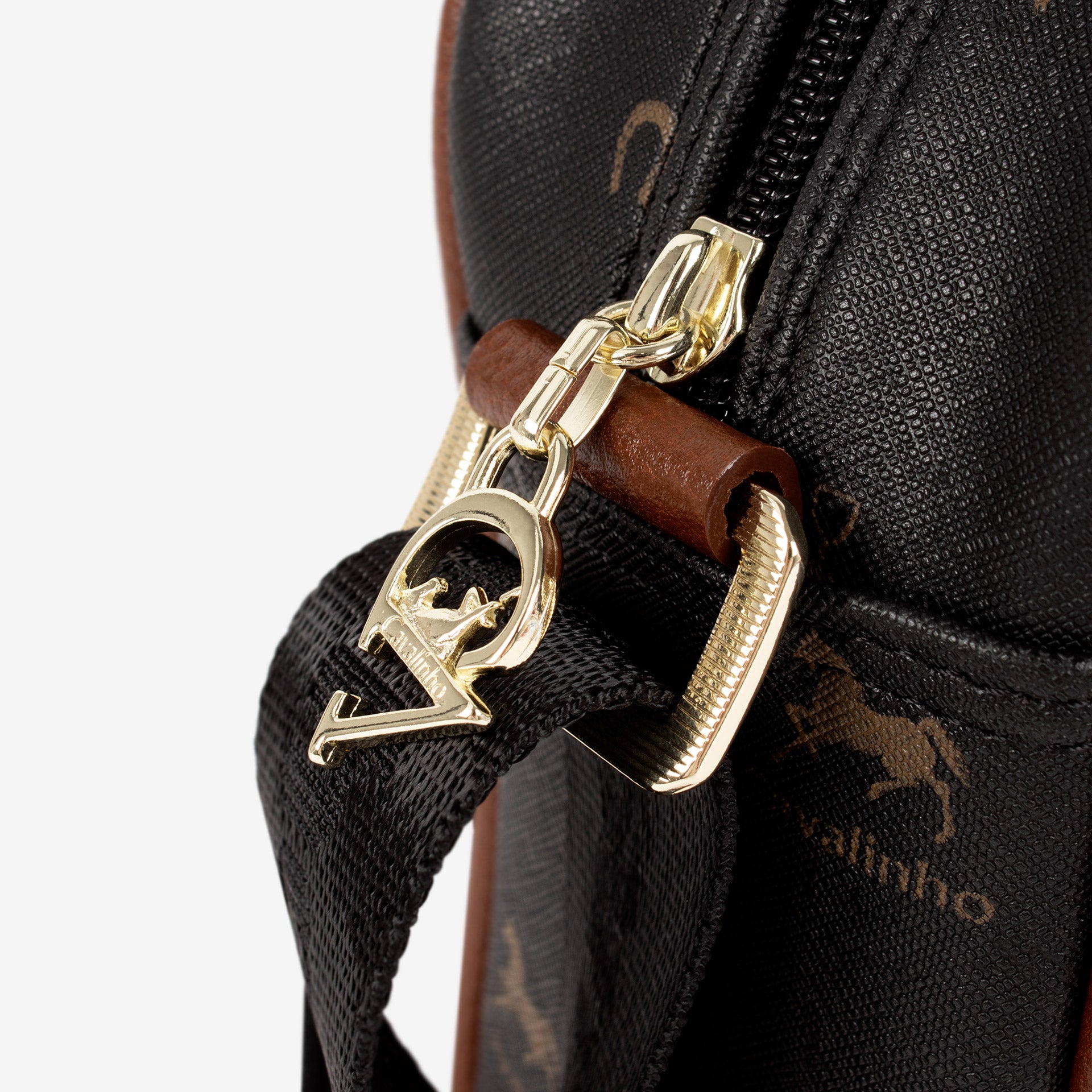 Cavalinho Di Cavallo Black Designer Crossbody Bag SKU 16250324.32 #color_black / brown