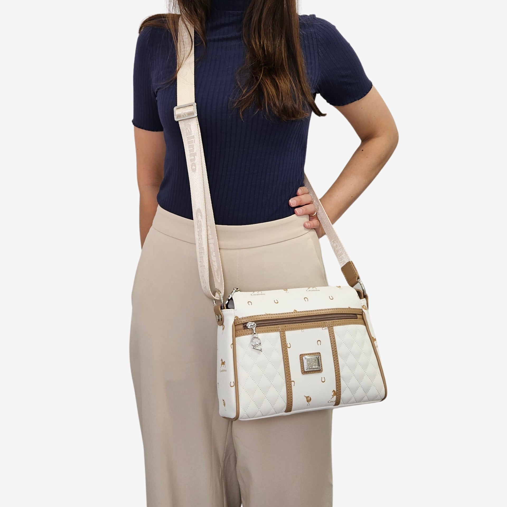 Cavalinho Di Cavallo White Designer Crossbody Bag SKU 16250373.06 #color_white