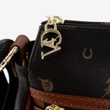 Cavalinho Di Cavallo Black Designer Crossbody Bag SKU 16250373.32 #color_black / brown