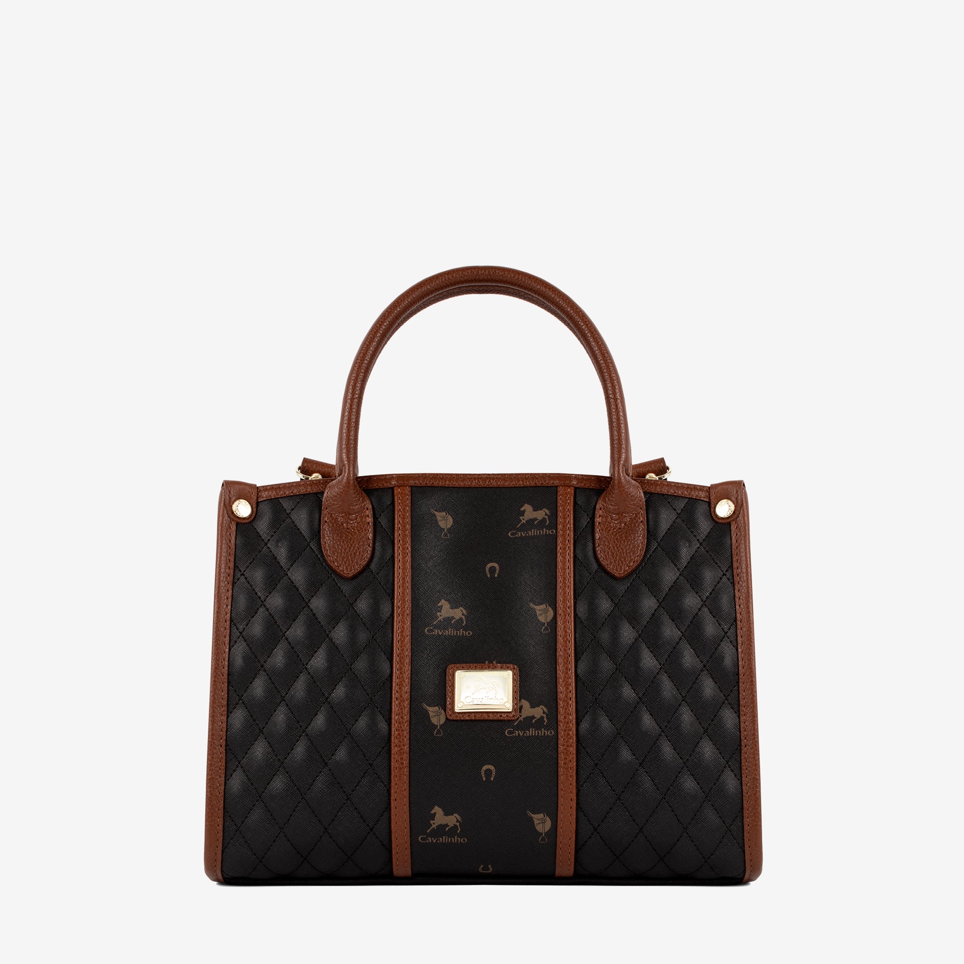 Cavalinho Di Cavallo Black Designer Handbag SKU 16250480.32 #color_black / brown