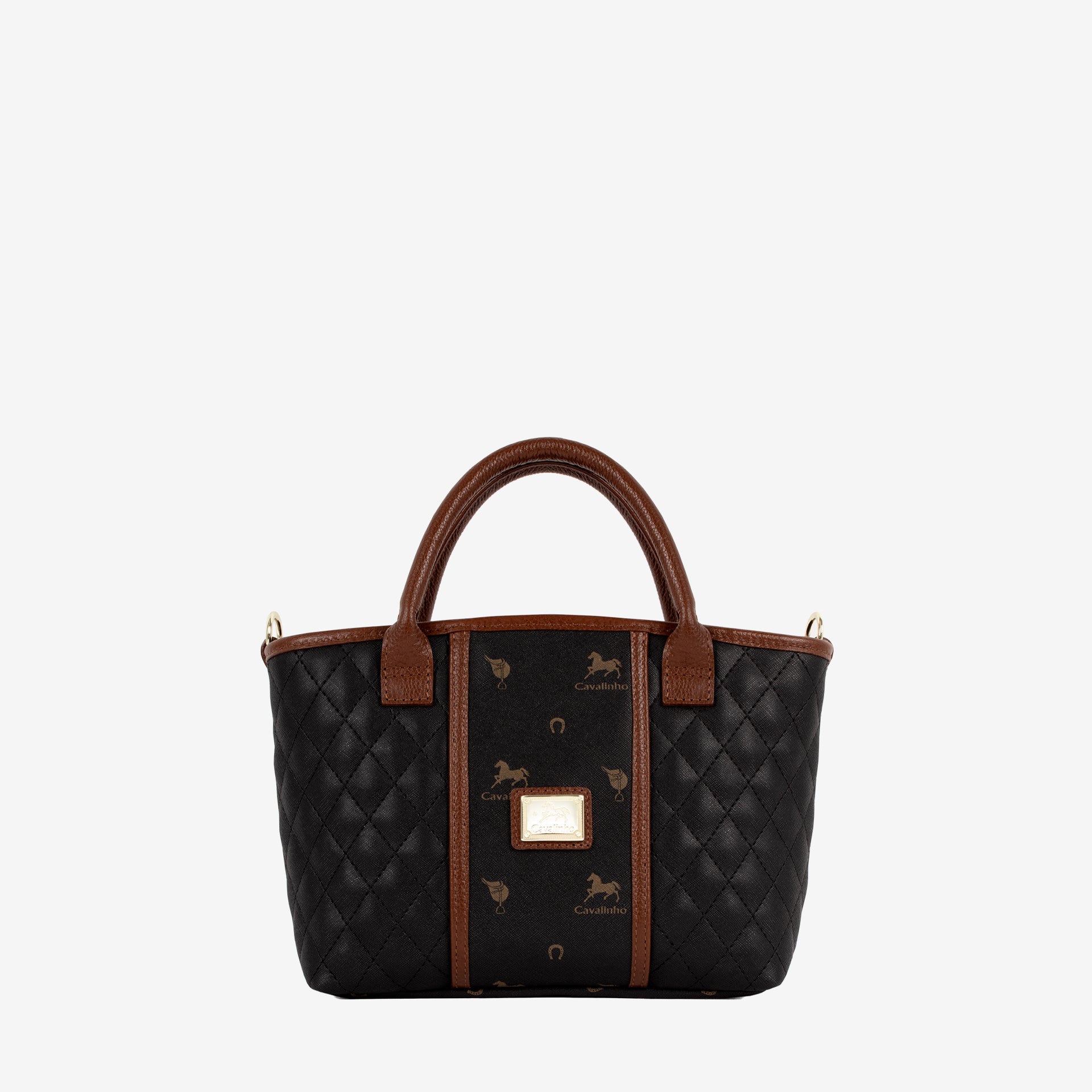 Cavalinho Di Cavallo black Mini Designer Handbag SKU 16250577.32 #color_black / brown