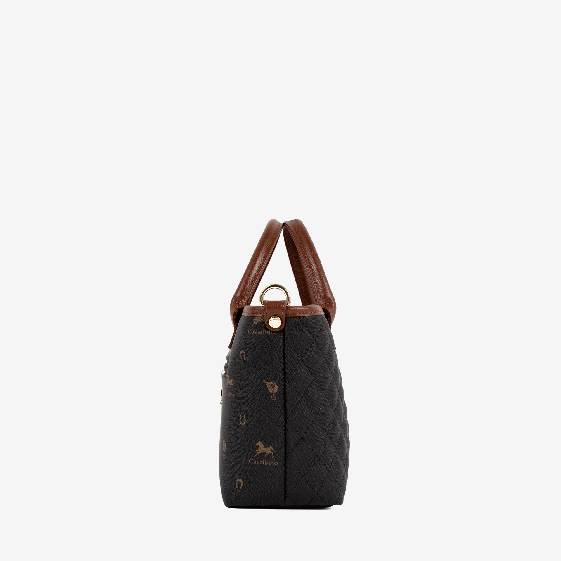 Cavalinho Di Cavallo black Mini Designer Handbag SKU 16250577.32 #color_black / brown