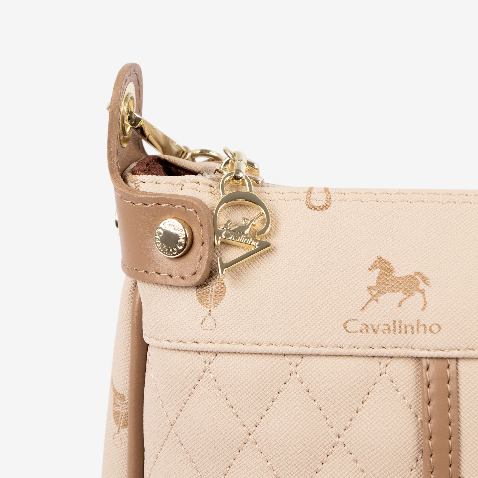 Cavalinho Di Cavallo Beige Designer Crossbody Shoulder Bag SKU 16250592.05 #color_beige
