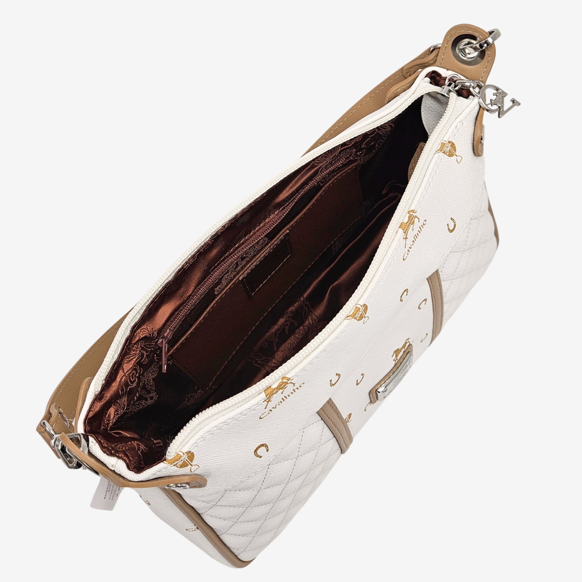 Cavalinho Di Cavallo White Designer Crossbody Shoulder Bag SKU 16250592.06 #color_white