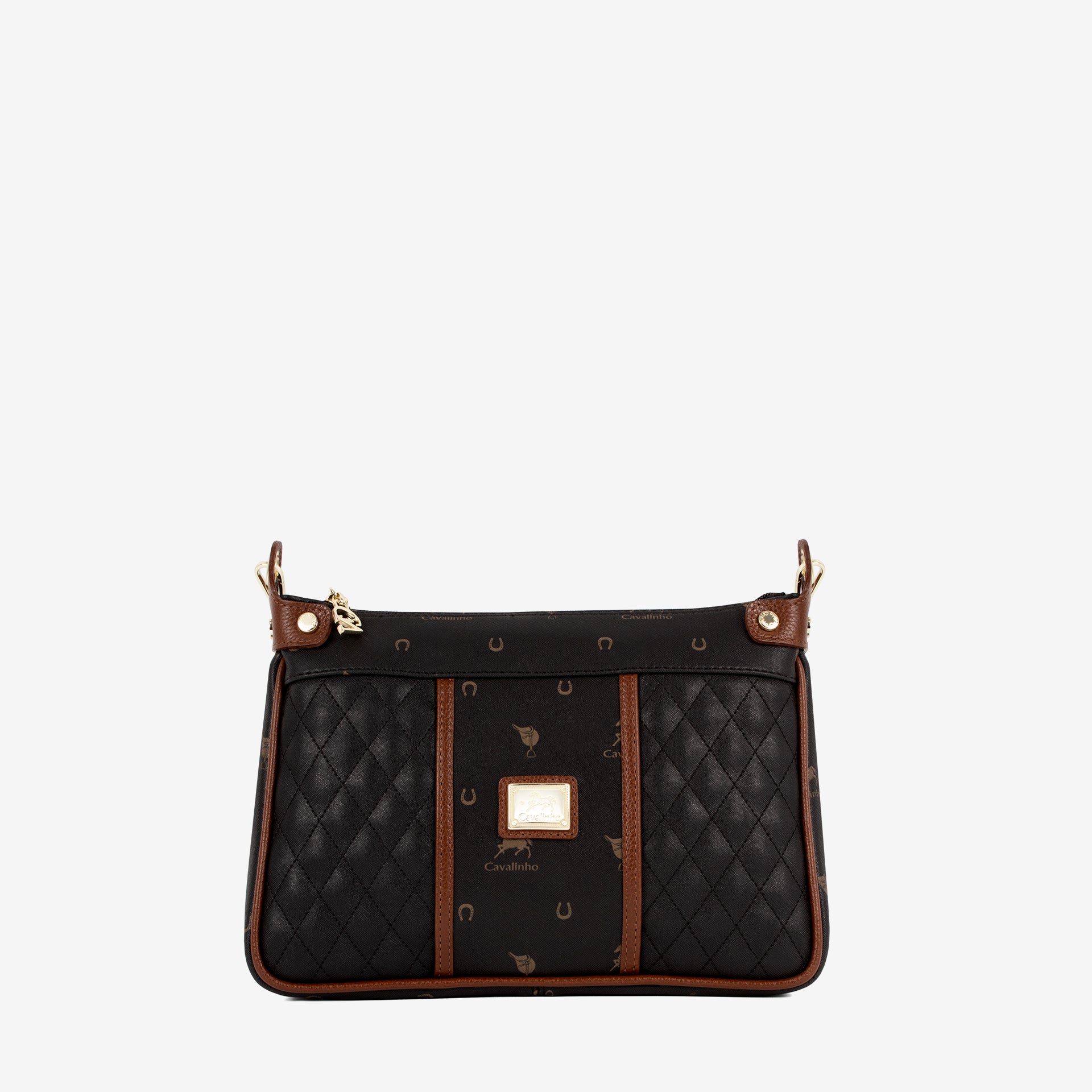 Cavalinho Di Cavallo Black Designer Crossbody Shoulder Bag SKU 16250592.32 #color_black / brown