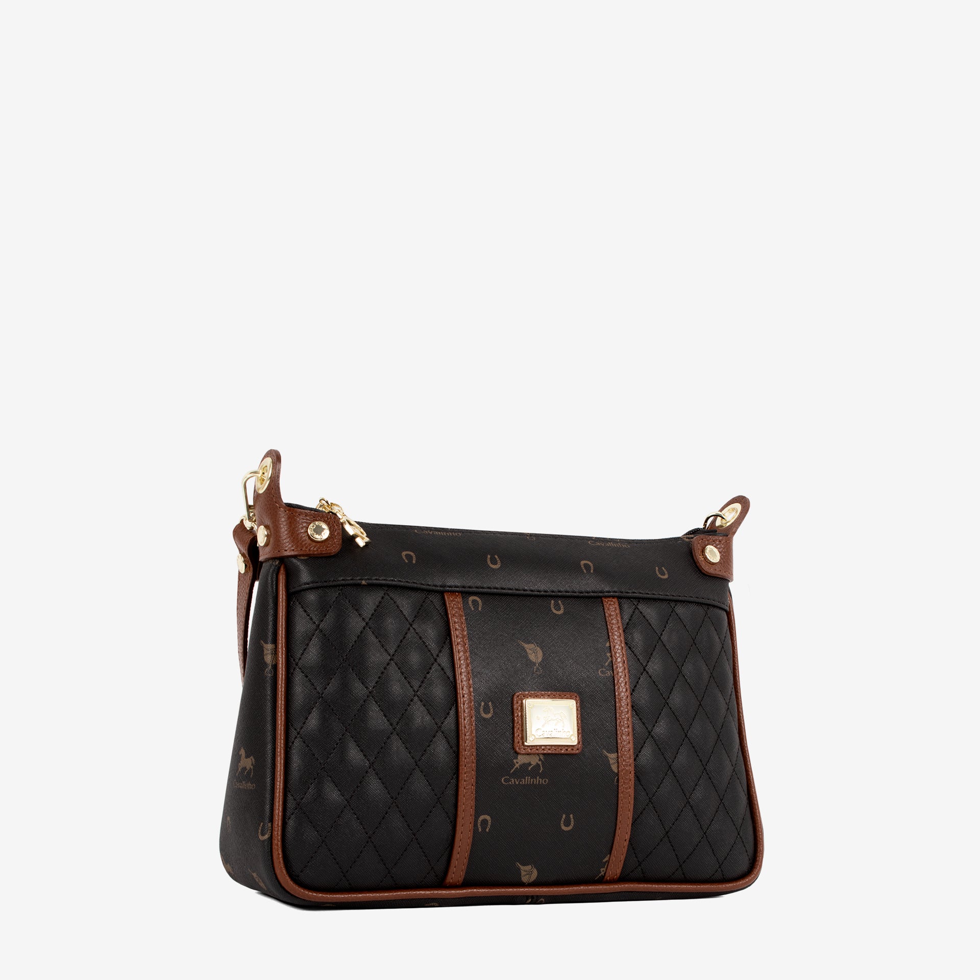 Cavalinho Di Cavallo Black Designer Crossbody Shoulder Bag SKU 16250592.32 #color_black / brown