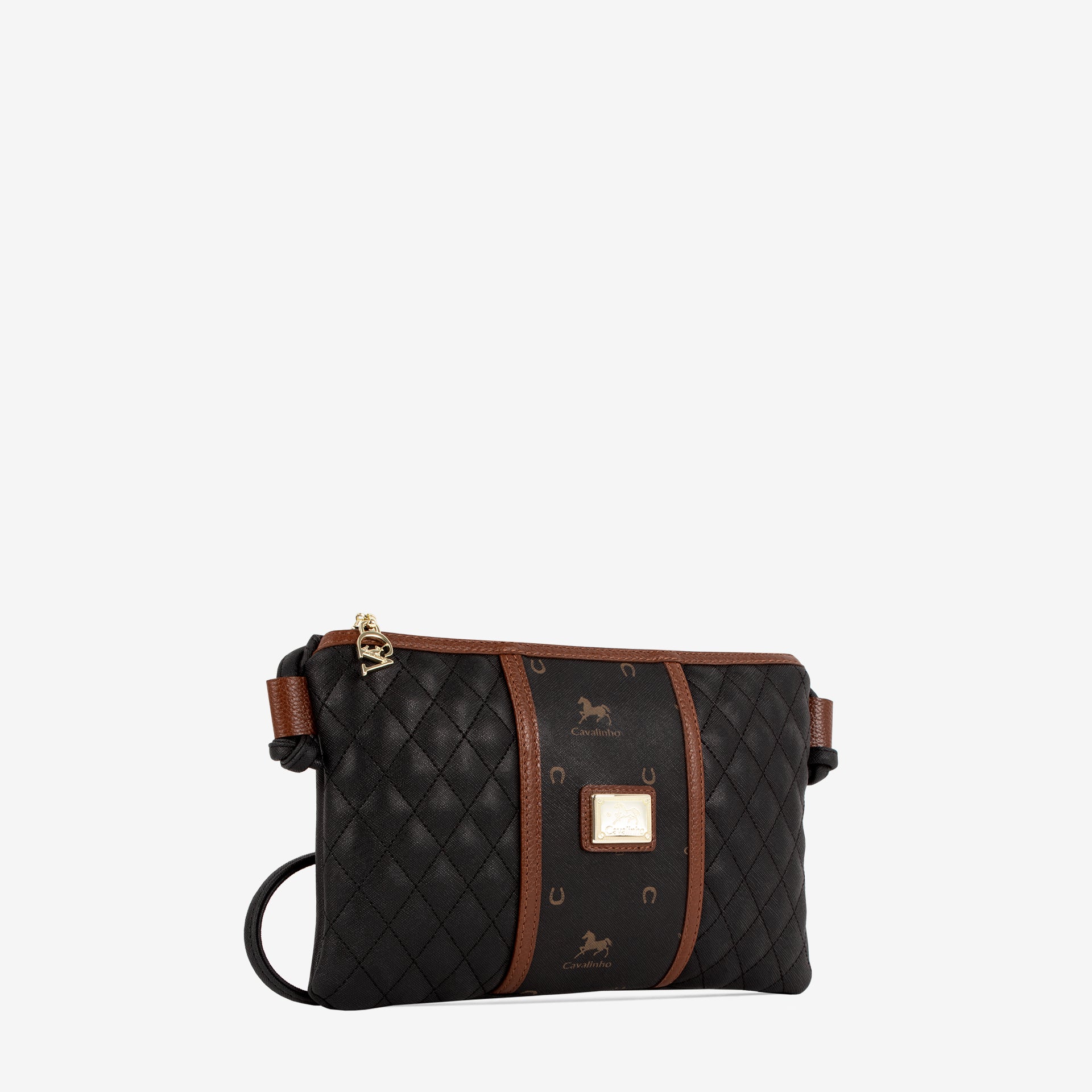 Cavalinho Di Cavallo Black Small Crossbody Bag for Women SKU 16250593.32 #color_black / brown